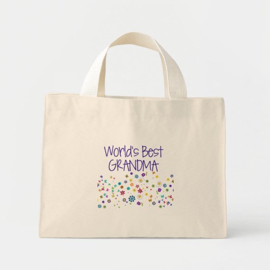 Beste oma van de wereld mini tote bag (Voorkant)