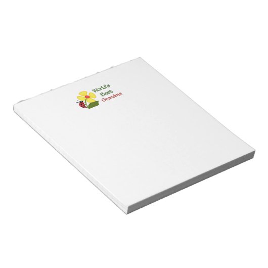 Beste oma van de wereld notitieblok (Schuin)