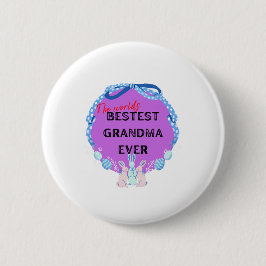 Beste oma van de wereld ooit ronde button 5,7 cm