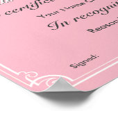 Beste oma van de wereld poster (Hoek)