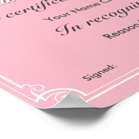 Beste oma van de wereld poster (Hoek)