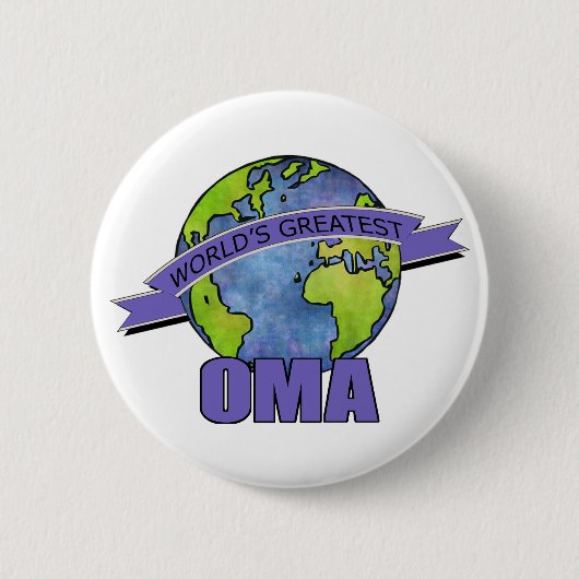 Beste Oma van de Wereld Ronde Button 5,7 Cm (Voorkant)