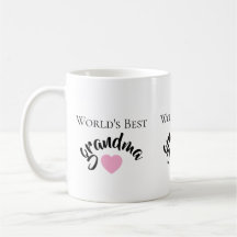 Beste Oma van de Wereld Schattig Hart Wit Elegant