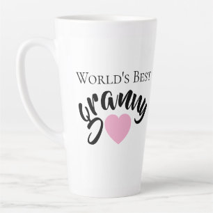 Beste Oma Van De Wereld Schattig Hart Wit Elegant Latte Mok
