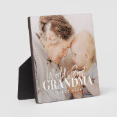 Beste oma van de wereld sinds 20XX eenvoudige foto Fotoplaat (Voorkant)