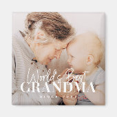 Beste oma van de wereld sinds 20XX eenvoudige foto Magneet (Voorkant)