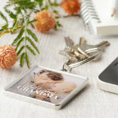 Beste oma van de wereld sinds 20XX eenvoudige foto Sleutelhanger (Zijkant)