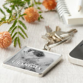 Beste oma van de wereld sinds 20XX eenvoudige foto Sleutelhanger (Zijkant)