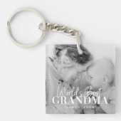 Beste oma van de wereld sinds 20XX eenvoudige foto Sleutelhanger (Voorkant)