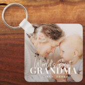 Beste oma van de wereld sinds 20XX eenvoudige foto Sleutelhanger (Voorkant)