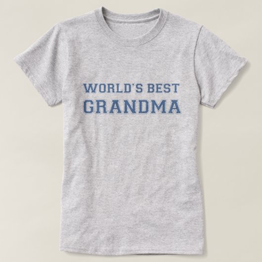 Beste oma van de wereld t-shirt (Design voorkant)