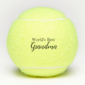Beste oma van de wereld tennisballen (Voorkant)