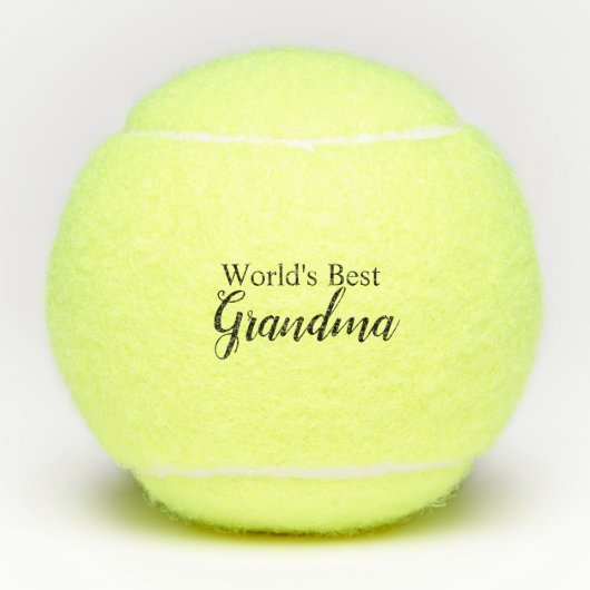 Beste oma van de wereld tennisballen (Voorkant)