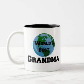 Beste oma van de wereld tweekleurige koffiemok