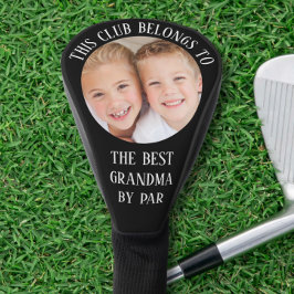 Beste Oma van Par Foto Zwart Golfheadcover