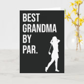 Beste Oma van Par Funny Golfs Kaart Grootmoeder (Gele Bloem)