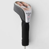 Beste oma van Par Maak unieke aangepaste foto Golfheadcover (Schuin)