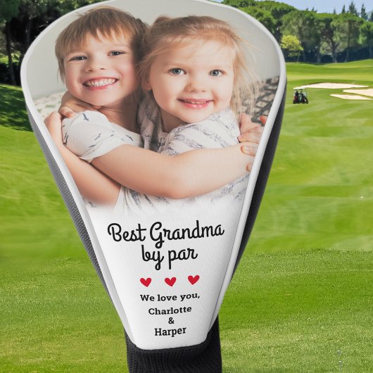 Beste oma van Par Maak unieke aangepaste foto Golfheadcover