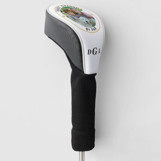 BESTE OMA VAN PAR Photo Monogram Golfheadcover (Schuin)
