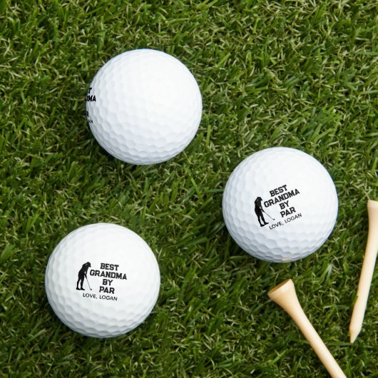 Beste oma van Par Simple met aangepaste tekst Golfballen (Insitu Gras)