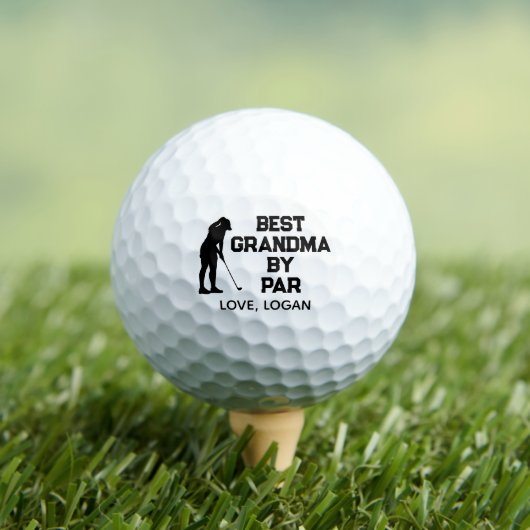 Beste oma van Par Simple met aangepaste tekst Golfballen (Insitu Shirt)