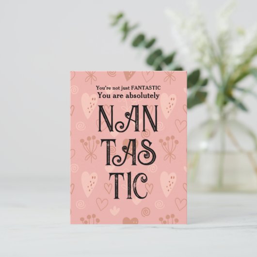 Beste oma verjaardag briefkaart (Staand voorkant)