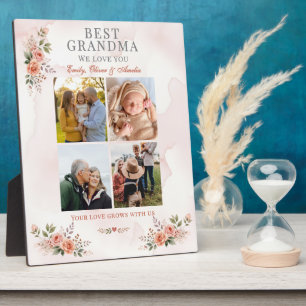 Beste oma we houden van jou foto collage bloem fotoplaat