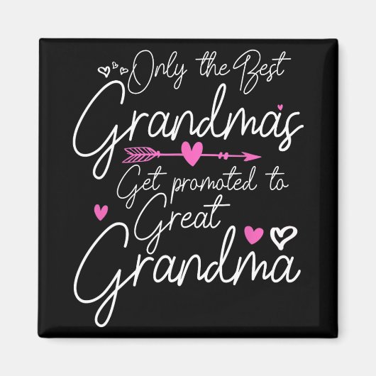 Beste oma's worden gepromoot naar grootmoeder magneet (Voorkant)