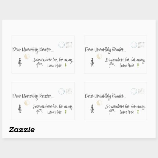 Beste ongehoorde lezer rechthoekige sticker (Vel)