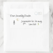 Beste ongehoorde lezer rechthoekige sticker (Tas)