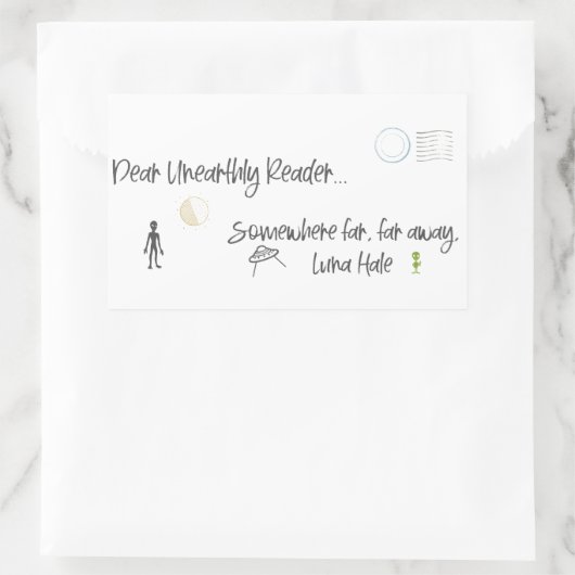 Beste ongehoorde lezer rechthoekige sticker (Tas)