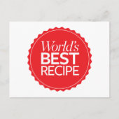 Beste Ontvanger ter wereld Briefkaart (Voorkant)