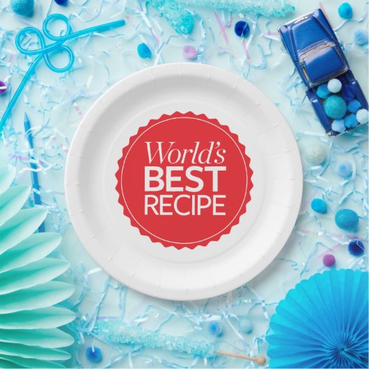 Beste Ontvanger ter wereld Papieren Bordje (Feest)