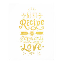 Beste Ontvanger van Geluk White en Faux Gold Foil