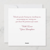 Beste ooit Bonus Moeder Lila Roze Botanische Bloem Feestdagenkaart (Achterkant)