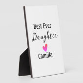 Beste ooit dochter toevoegen naam vader moeder doc fotoplaat (Zijkant)