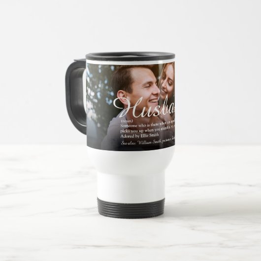 Beste ooit echtgenoot definitie script foto reisbeker (Voorkant links)