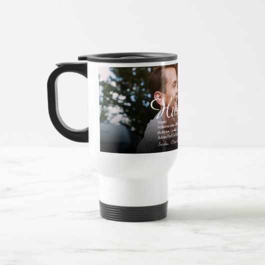 Beste ooit echtgenoot definitie script foto reisbeker (Links)