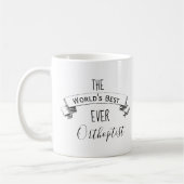 Beste ooit gepersonaliseerde orthoptist van wereld koffiemok (Links)