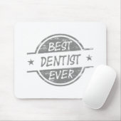 Beste ooit Grijze Tandarts Muismat (Met muis)