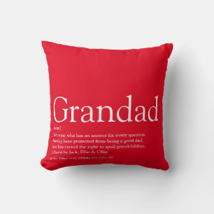 Beste Ooit Opa Opa Definitie Rood Kussen