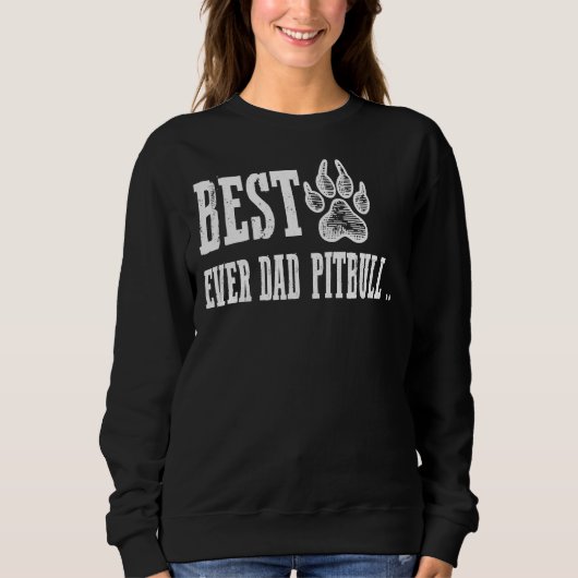 Beste ooit Pa Pitbull Grappig voor Pitbull Lover P Trui (Voorkant)