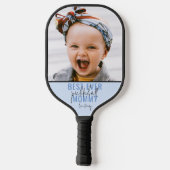 Beste ooit pickleball mama foto pickleball paddle (Achterkant)