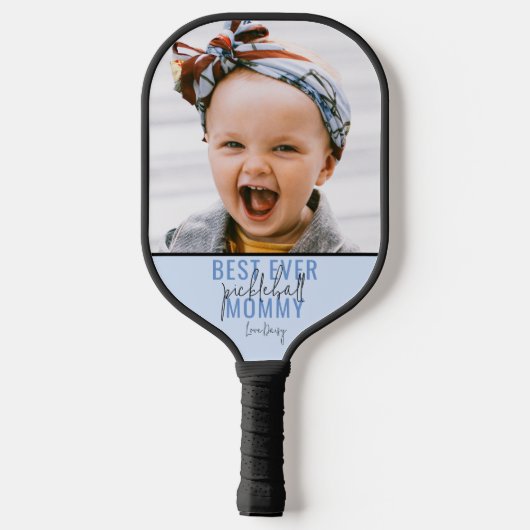 Beste ooit pickleball mama foto pickleball paddle (Achterkant)