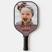 Beste ooit pickleball mama foto pickleball paddle (Achterkant)