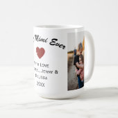 Beste ooit twee-foto grootouder koffie Mok (Voorkant rechts)