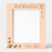 Beste ooit vader Football vaders dag cadeau laser Gegraveerde Lijstjes (Voorkant)