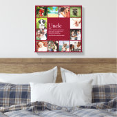 Beste Oom Citaten Fun Koel Foto Collage Canvas Afdruk (Insitu (Slaapkamer))