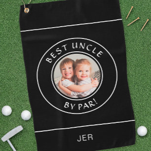 Beste Oom Door Par Foto Pret Golfspeler Modern Zwa Golfhanddoek