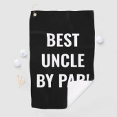 Beste Oom door Par Sports Golfer Lettering Golfhanddoek (Insitu)